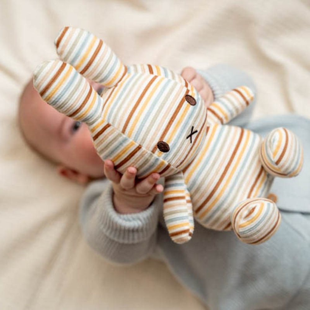 Little Dutch x Miffy Cuddly Soft Toy – Vintage Sunny Stripes All-over