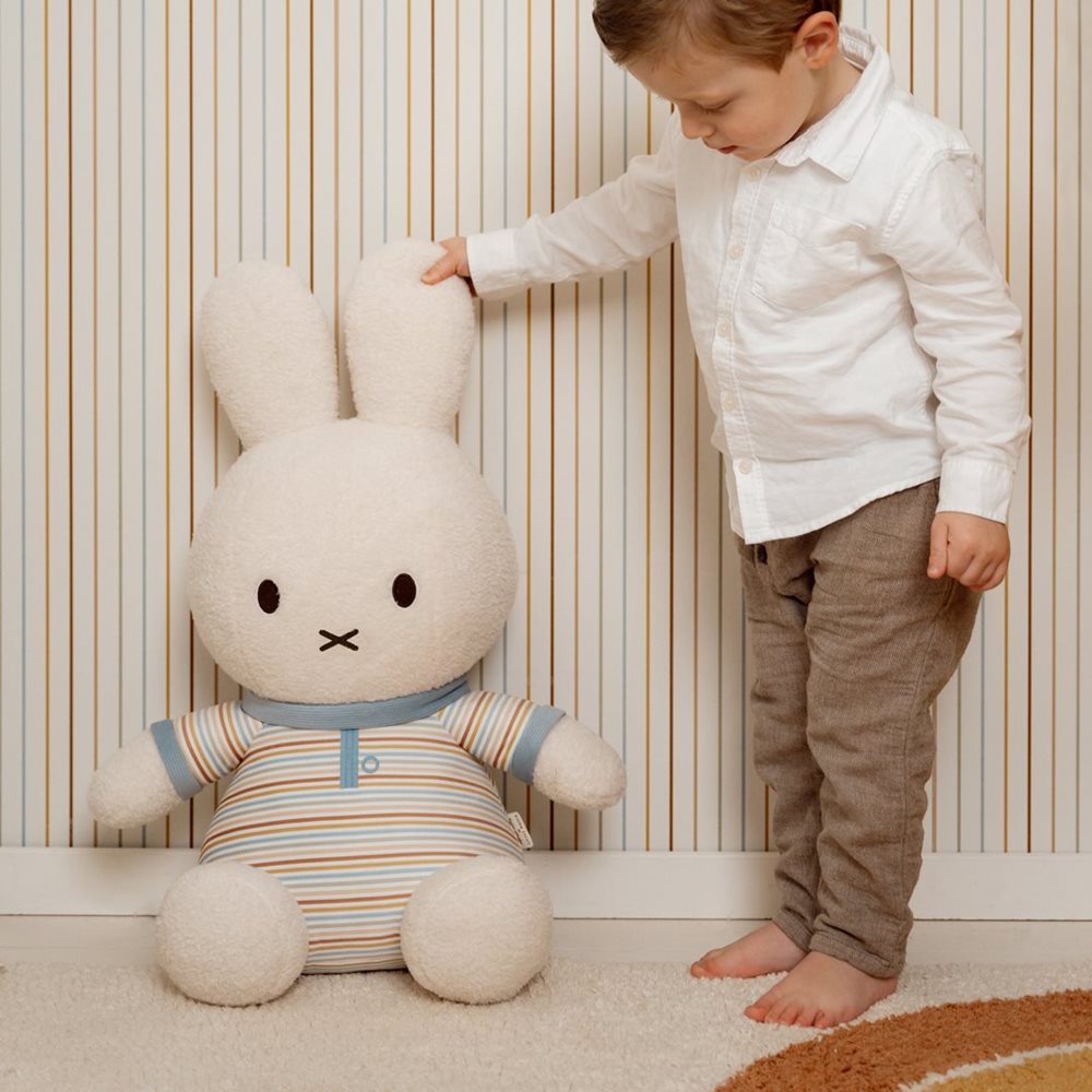 Little Dutch x Miffy Cuddly Soft Toy – Vintage Sunny Stripes (60 cm)