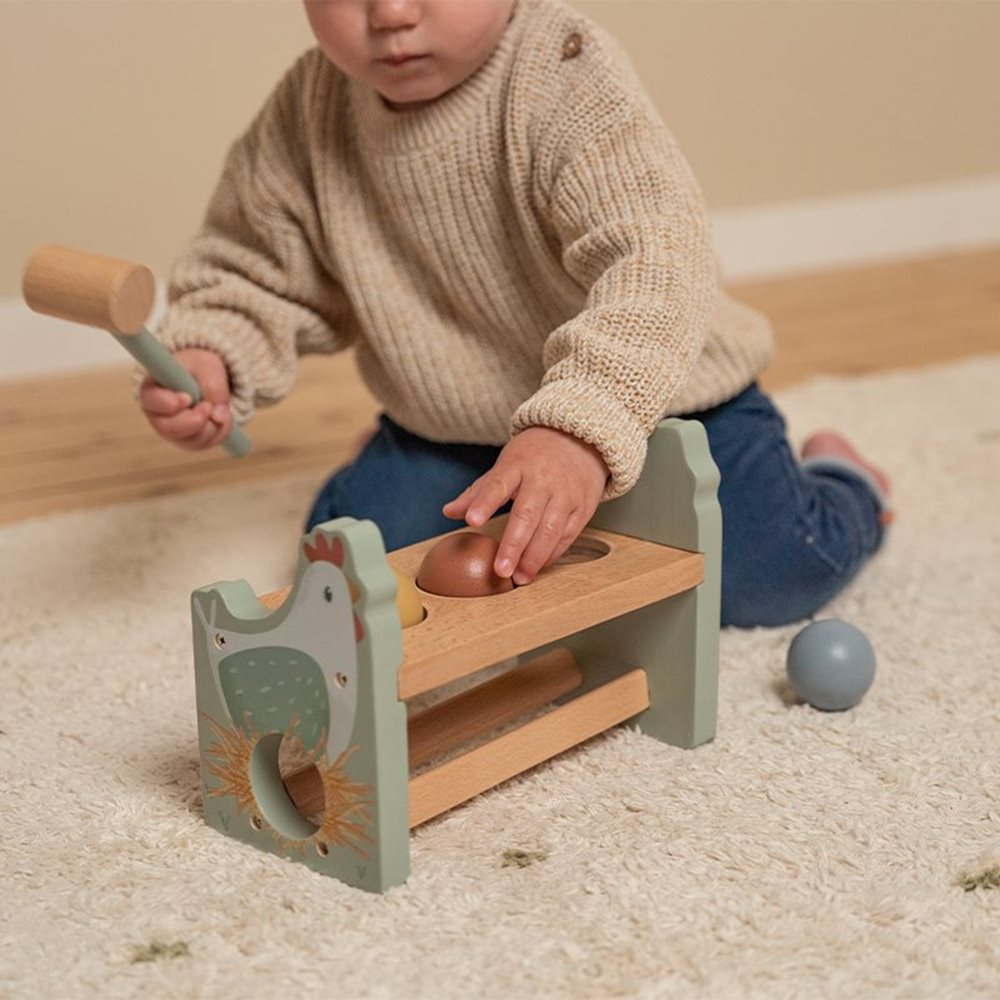 Little Dutch Pounding Bench With Rolling Balls – Little Farm