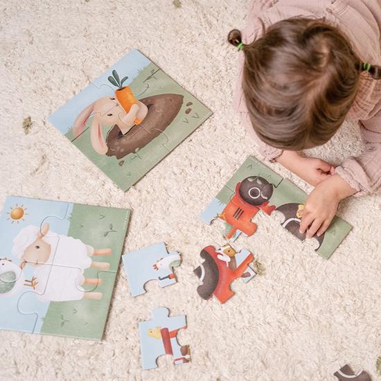 Little Dutch 4-in-1 Progressive Puzzle – Little Farm
