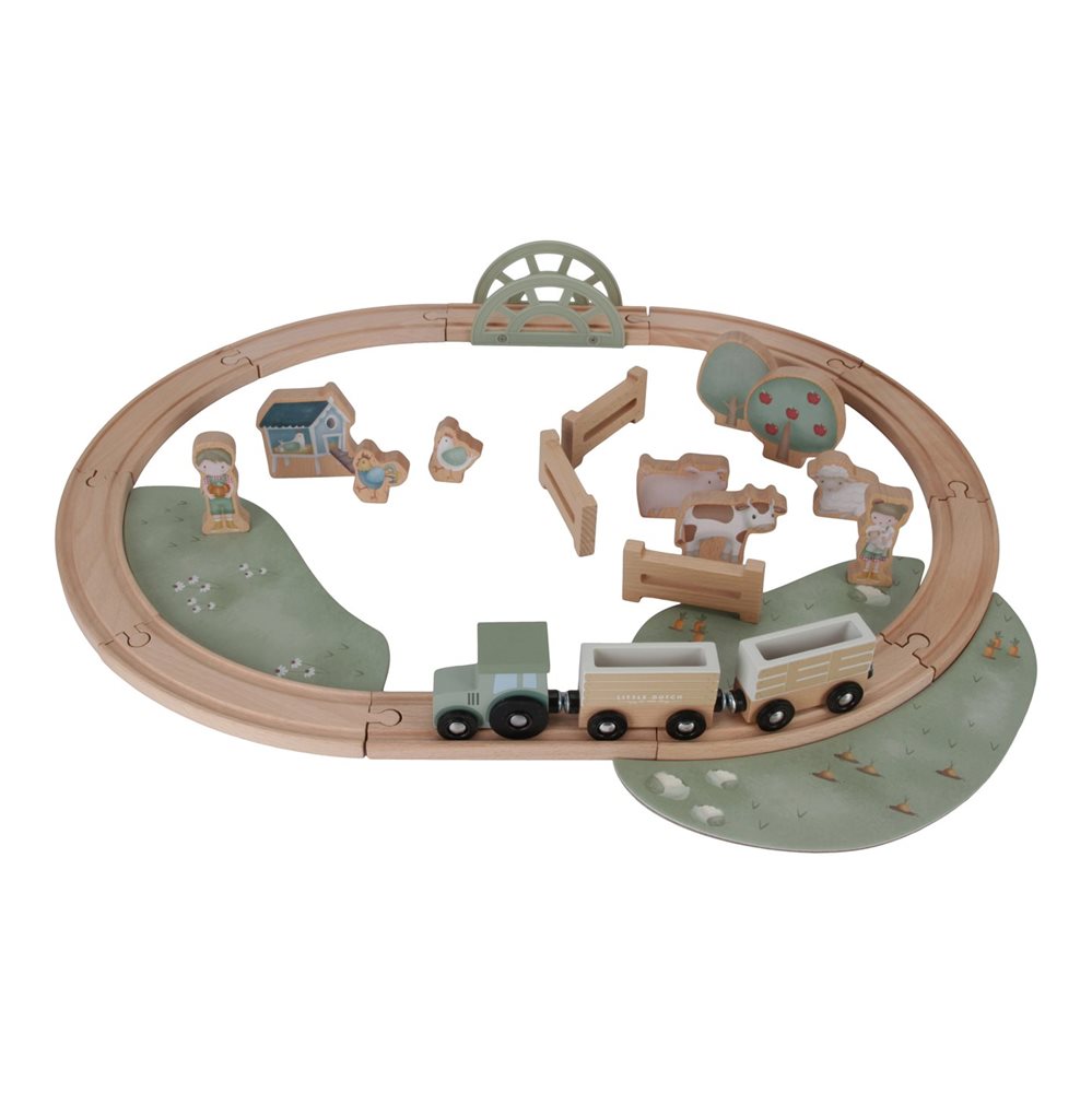 Little Dutch Wooden Train Track – Little Farm