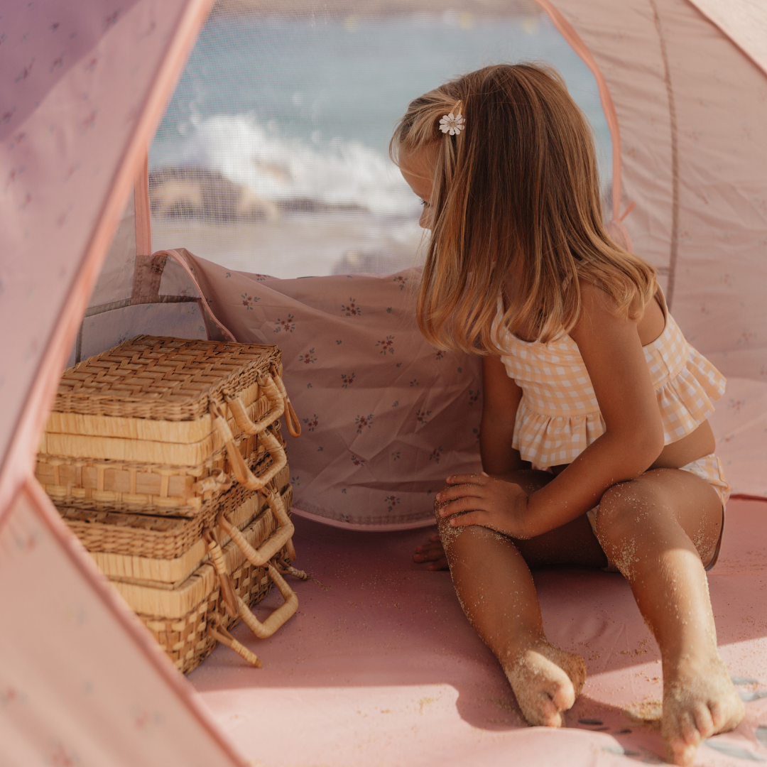 Pop-Up Beach Tent – Ocean Dreams Pink