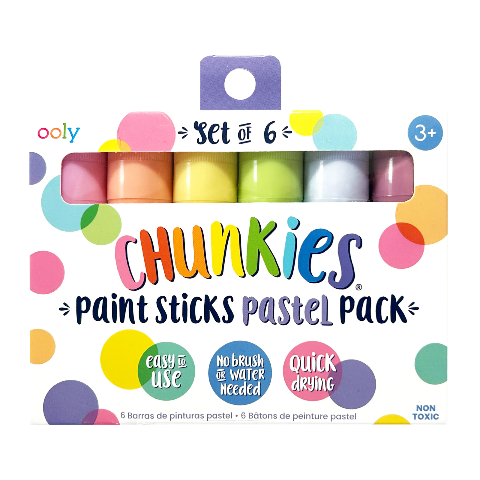 OOLY Chunkies Paint Sticks – Pastel Pack (Set of 6)