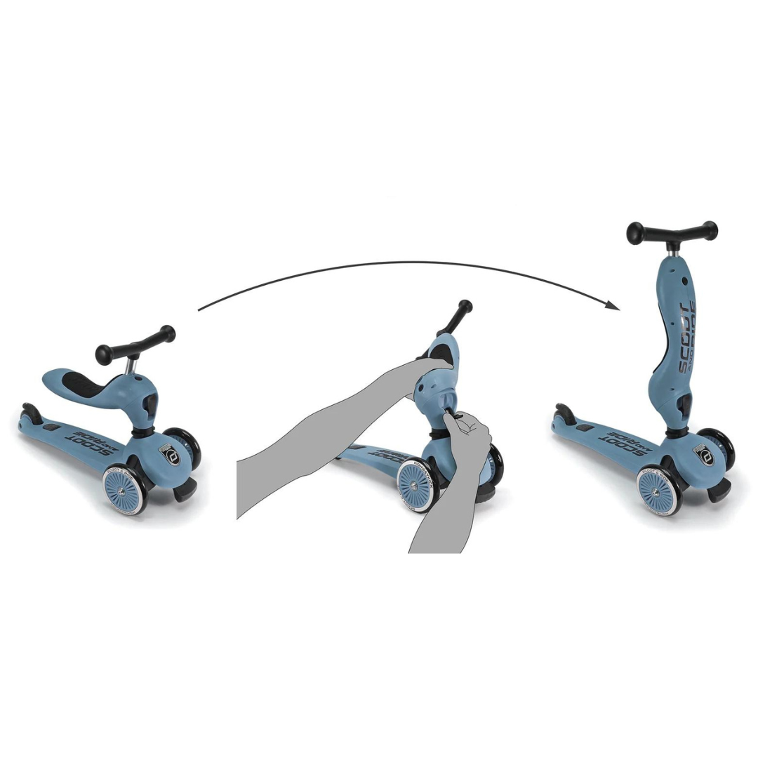 Scoot And Ride 2-in-1 Balance Bike & Scooter Highwaykick 1 – Steel