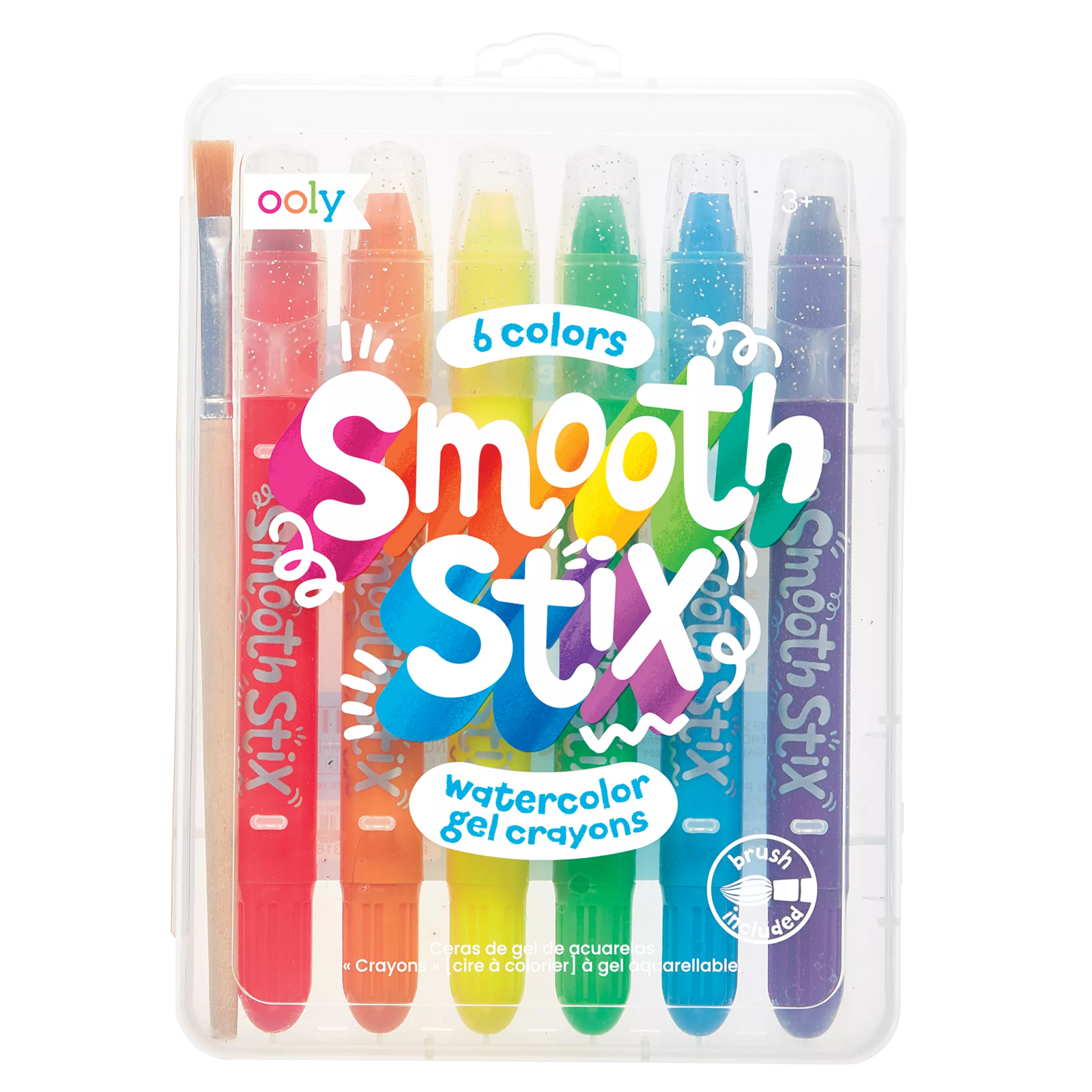 OOLY Smooth Stix Watercolour Gel Washable Crayons (Set of 6)