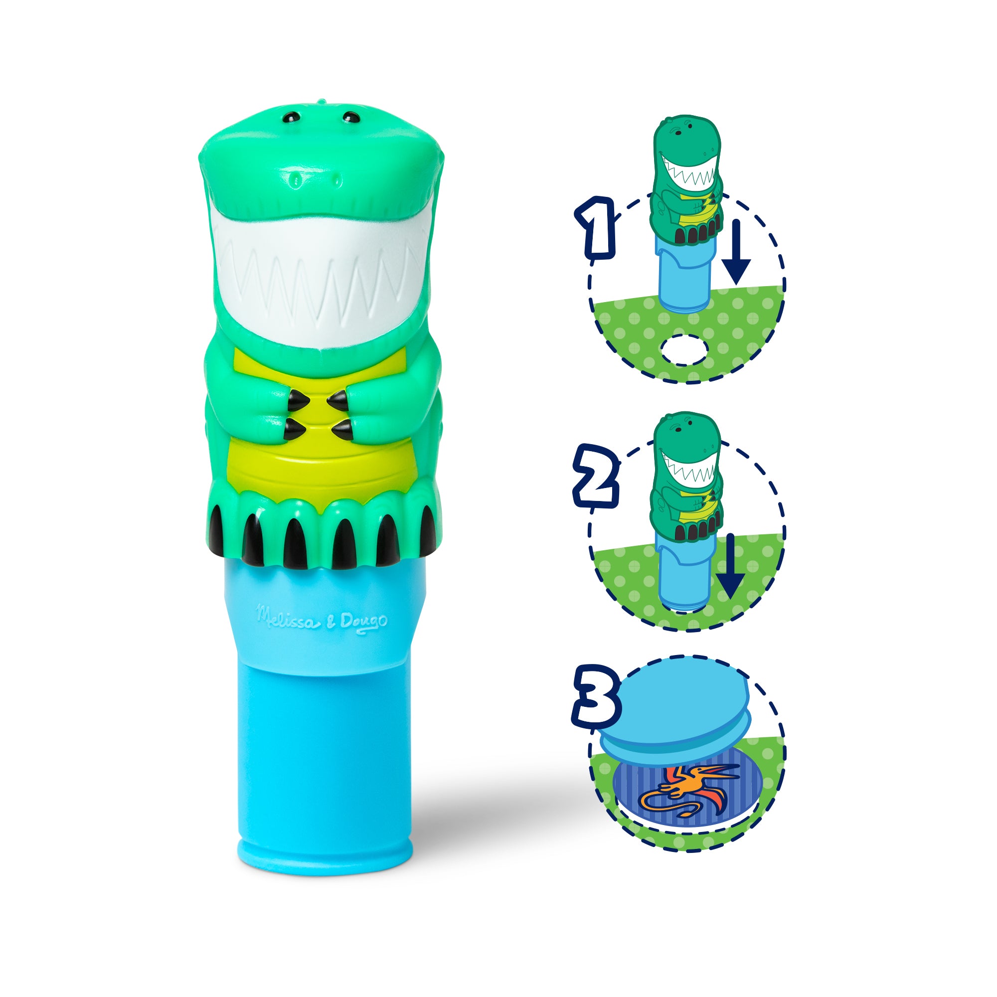 Melissa & Doug Sticker WOW!™ Activity Pad & Sticker Stamper – Dinosaur