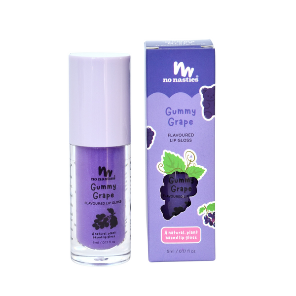 No Nasties Kids Lip Gloss Wand – Gummy Grape
