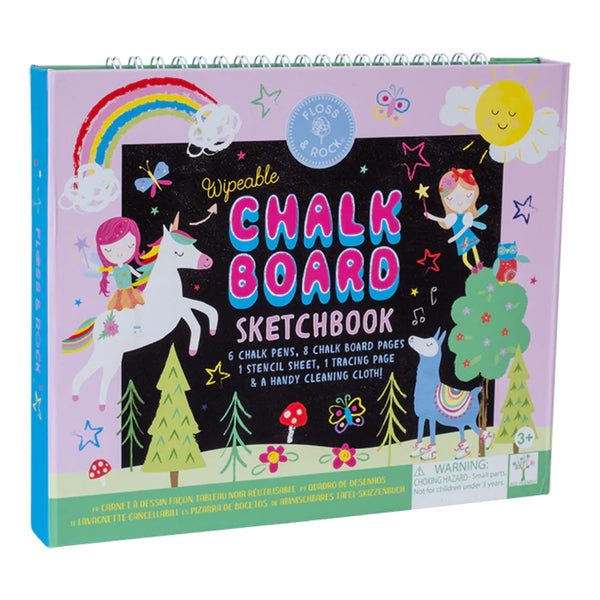 Floss & Rock Chalkboard Sketchbook – Rainbow Fairy