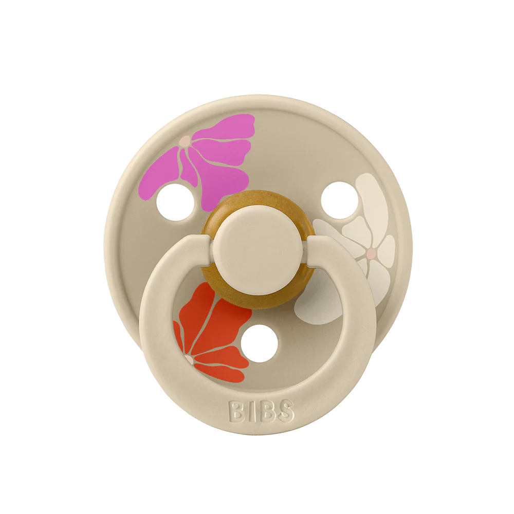 BIBS Studio Colour Morning Bloom Pacifier Dummy – Vanilla