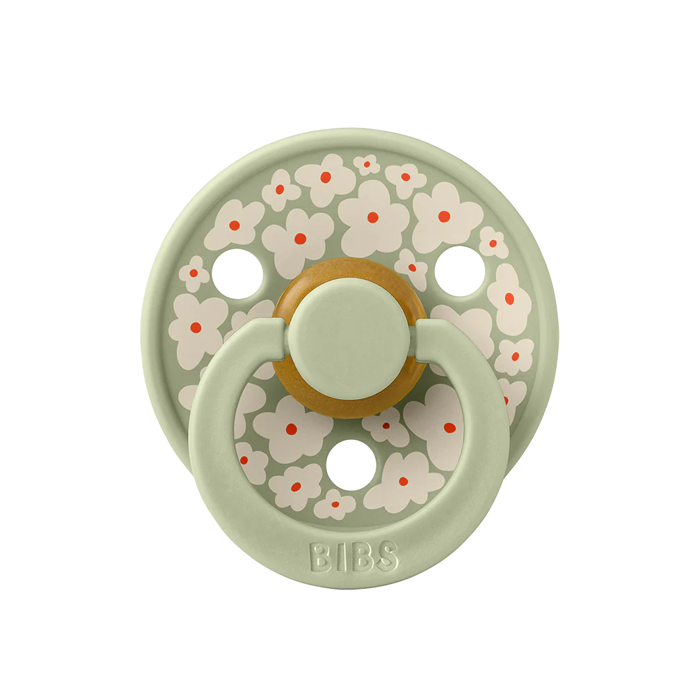 BIBS Studio Colour Jasmine Field Pacifier Dummy – Sage