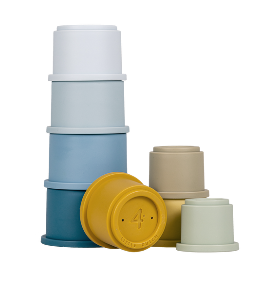 Little Dutch Stacking Cups – Blue