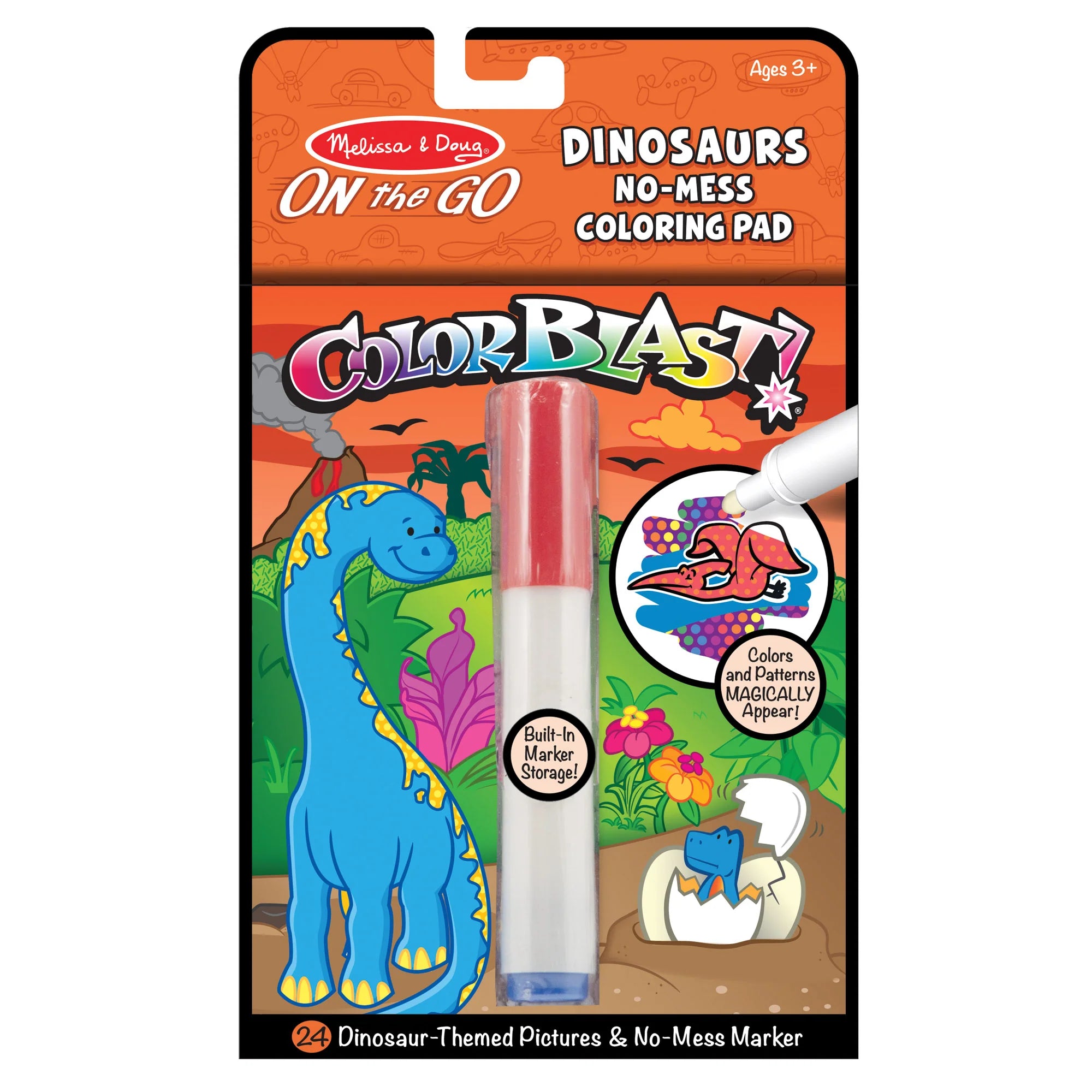 Melissa & Doug On the Go™ ColorBlast Color Reveal Pad – Dinosaur