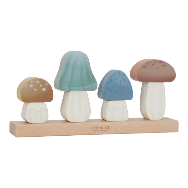 Little Dutch Mushrooms Stacking Puzzle – Forest Friends