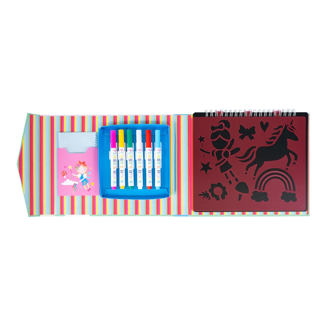 Floss & Rock Chalkboard Sketchbook – Rainbow Fairy