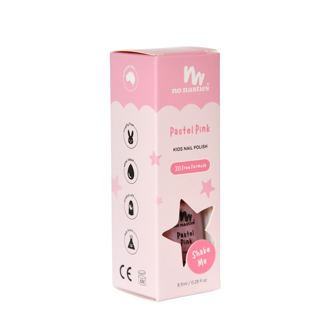 No Nasties Kids Peelable Nail Polish – Pretty Pastel Pink