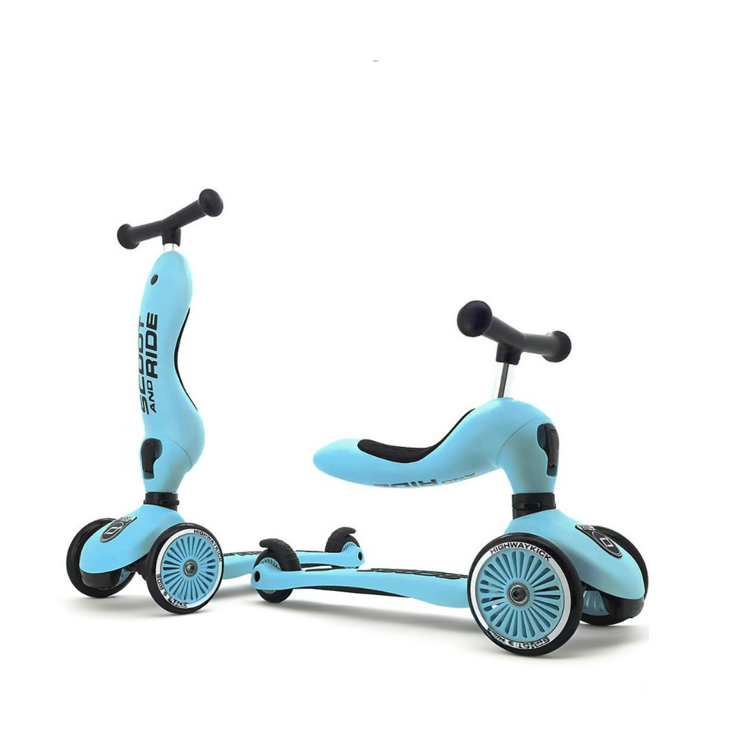 Scoot And Ride 2-in-1 Balance Bike & Scooter Highwaykick 1 – Blueberry