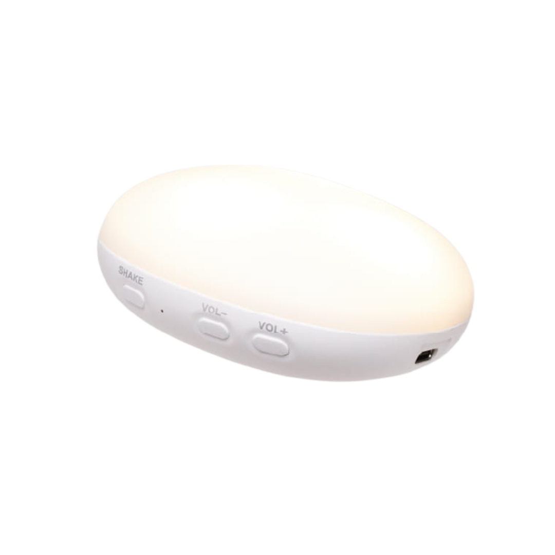 Moonie® Organic Humming Bunny with Lamp – Grey