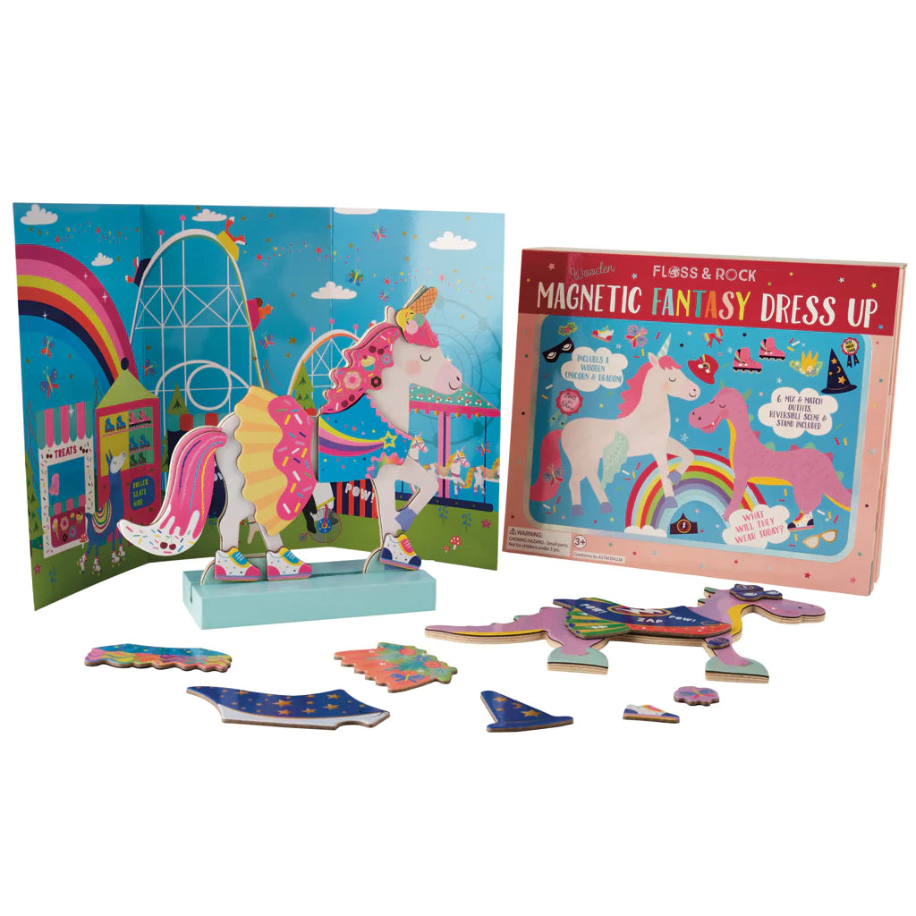 Floss & Rock Wooden Magnetic Dress Up – Fantasy Pets