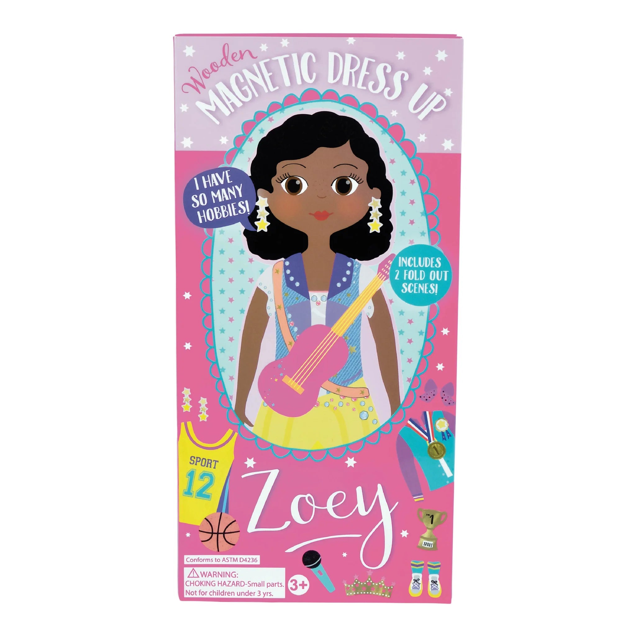 Floss & Rock Wooden Magnetic Dress Up Doll – Zoey