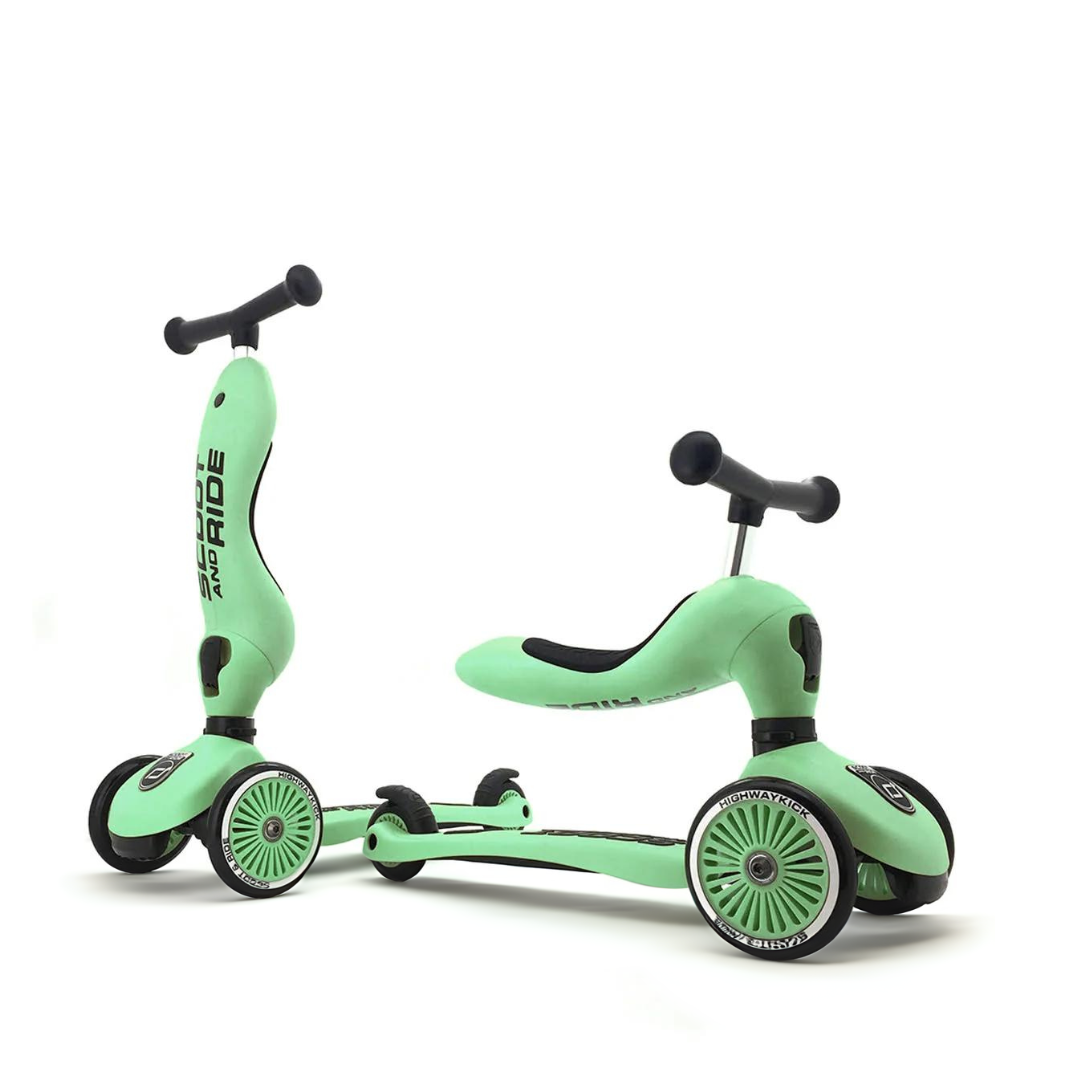Scoot And Ride 2-in-1 Balance Bike & Scooter Highwaykick 1 – Kiwi