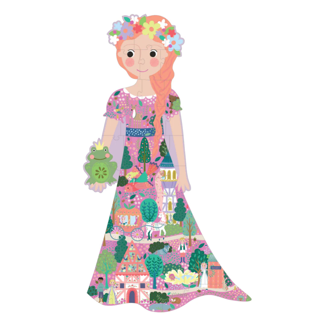 Floss & Rock Fairytale Princess Shaped Puzzle – 40 Piece