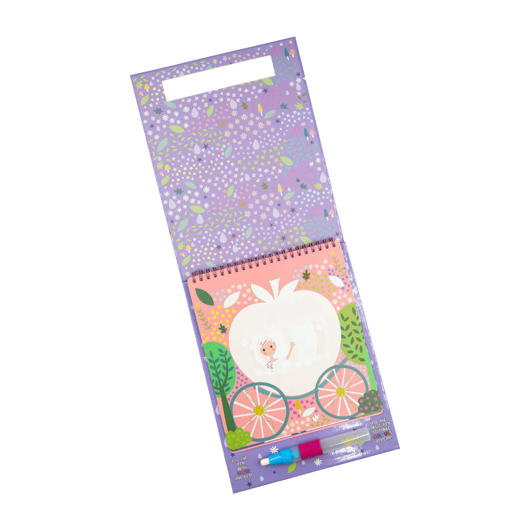 Floss & Rock Magic Colour Changing Water Card Easel & Pen – Fairy Tale