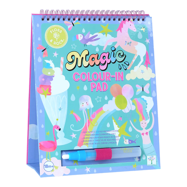 Floss & Rock Magic Colour Changing Water Card Easel & Pen – Fantasy