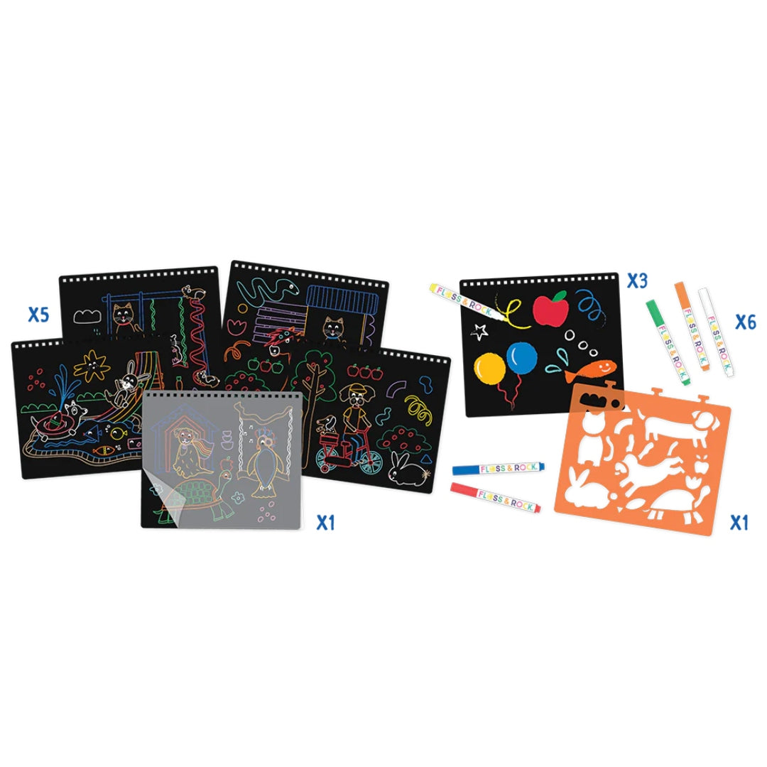 Floss & Rock Chalkboard Sketchbook – Pets
