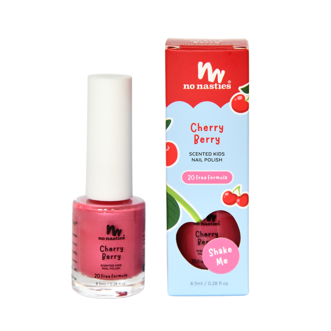 No Nasties Kids Scented Scratch-Off Nail Polish – Cherry Berry