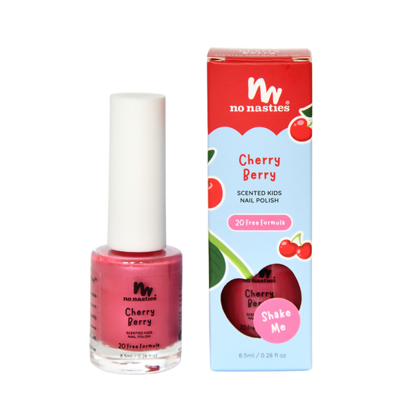 No Nasties Kids Scented Scratch-Off Nail Polish – Cherry Berry