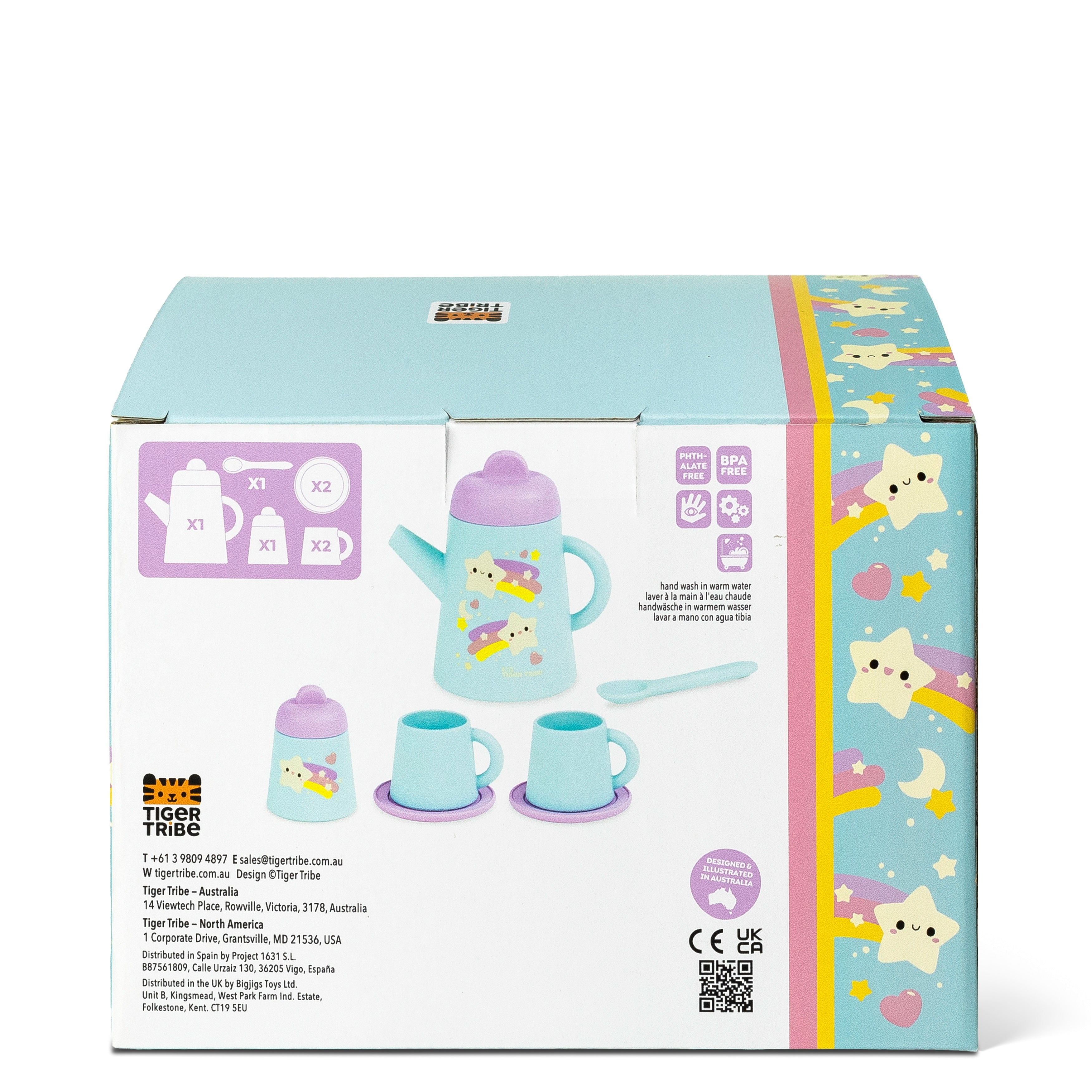 Tiger Tribe Silicone Tea Set – Starlight Party