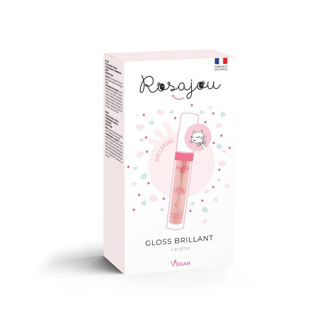 Rosajou Lip Gloss & Peel Off Nail Polish Duo – Ballerina