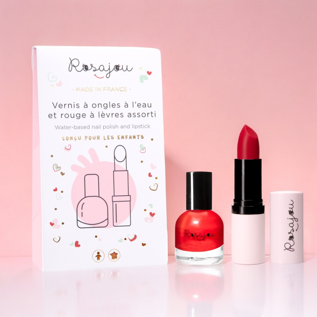 Rosajou Lipstick & Peel Off Nail Polish Duo – Madame