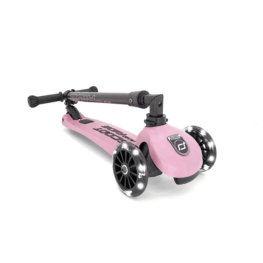 Scoot And Ride Highwaykick 3 LED Glow Scooter – Rose