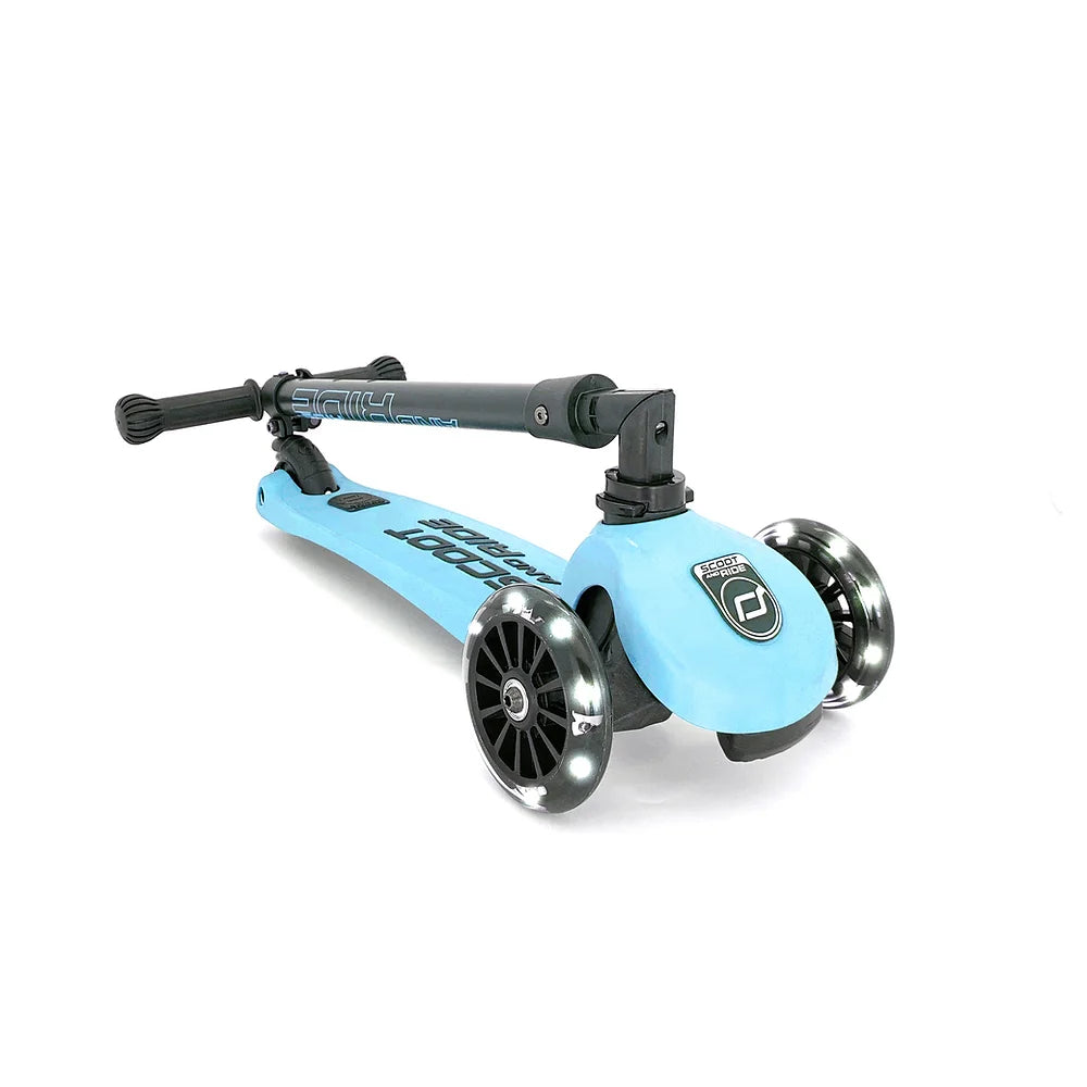 Scoot And Ride Highwaykick 3 LED Glow Scooter – Blueberry