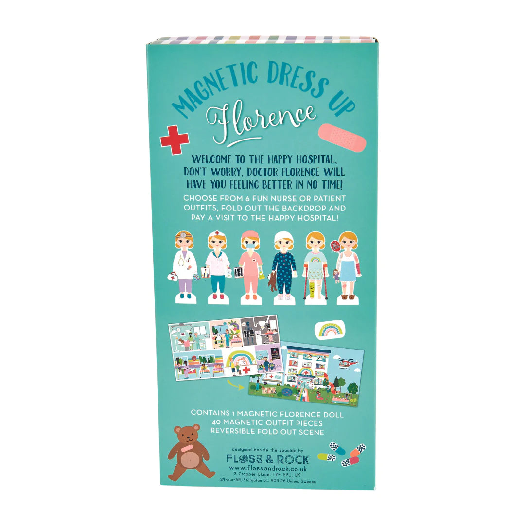 Floss & Rock Wooden Magnetic Dress Up Doll – Florence