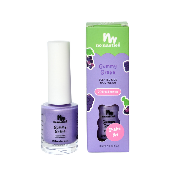 No Nasties Kids Scented Scratch-Off Nail Polish – Gummy Grape