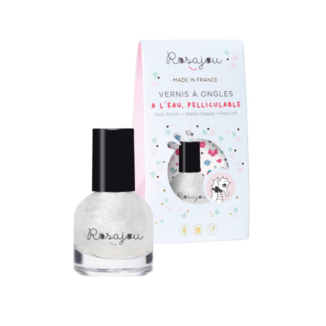 Rosajou Lip Gloss & Peel Off Nail Polish Duo – Pearl