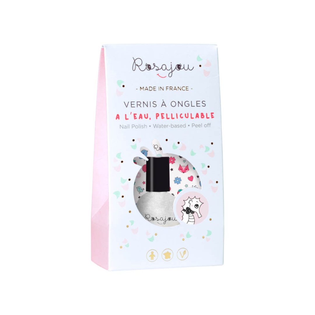 Rosajou Lip Gloss & Peel Off Nail Polish Duo – Pearl