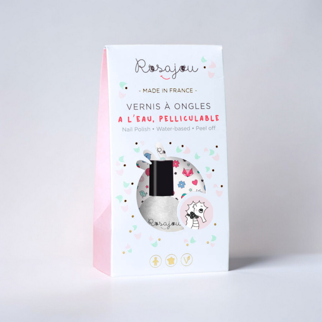 Rosajou Lip Gloss & Peel Off Nail Polish Duo – Pearl
