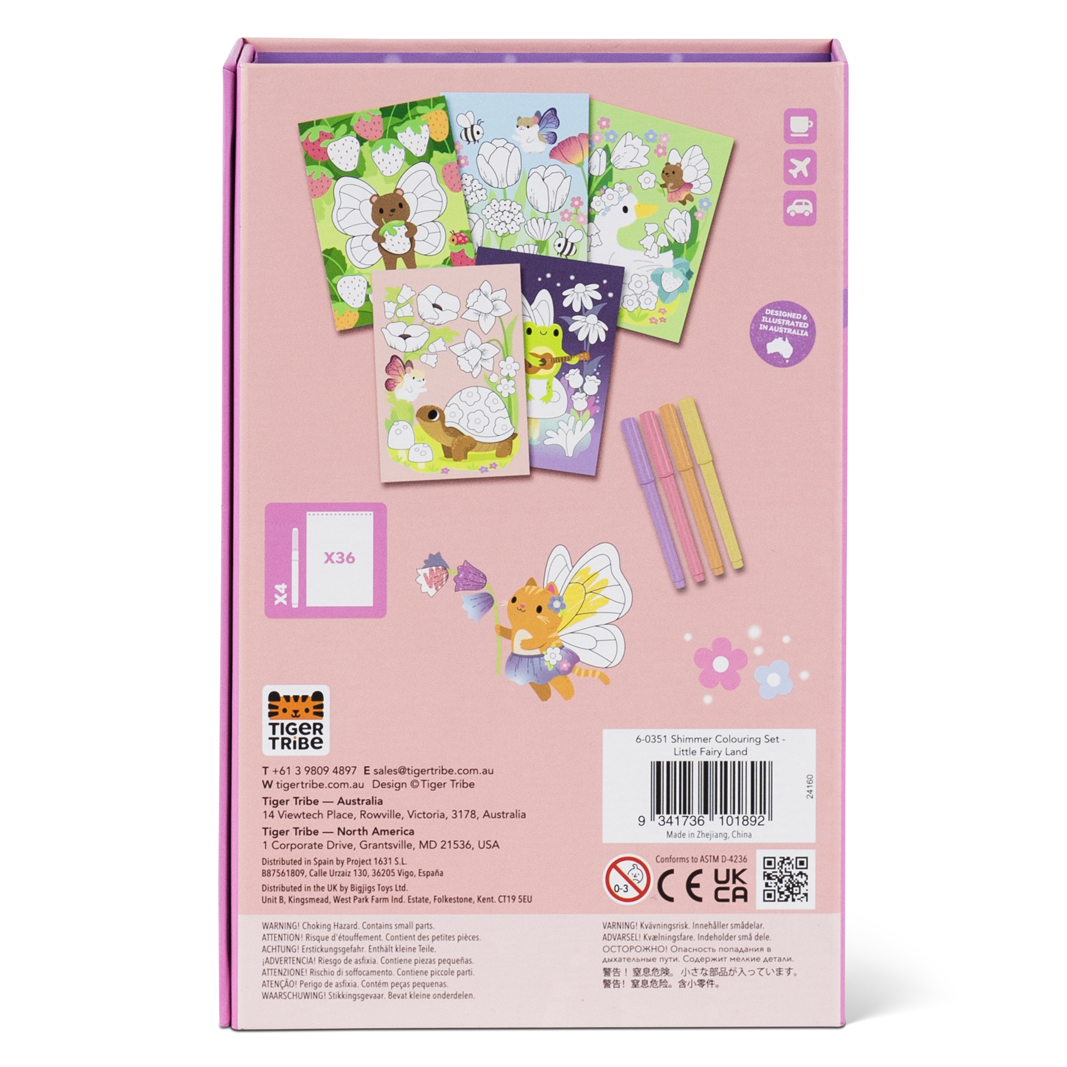 Tiger Tribe Shimmer Colouring Set – Little Fairy Land