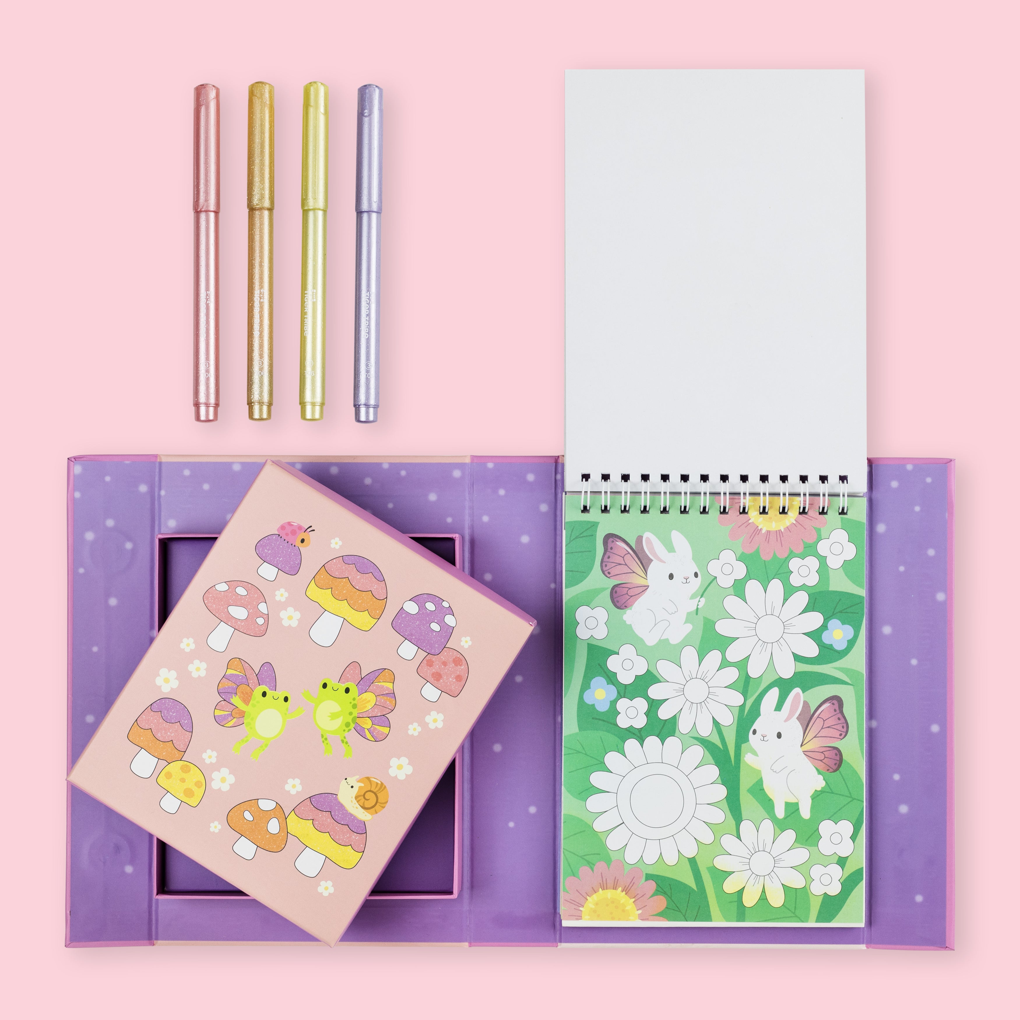 Tiger Tribe Shimmer Colouring Set – Little Fairy Land
