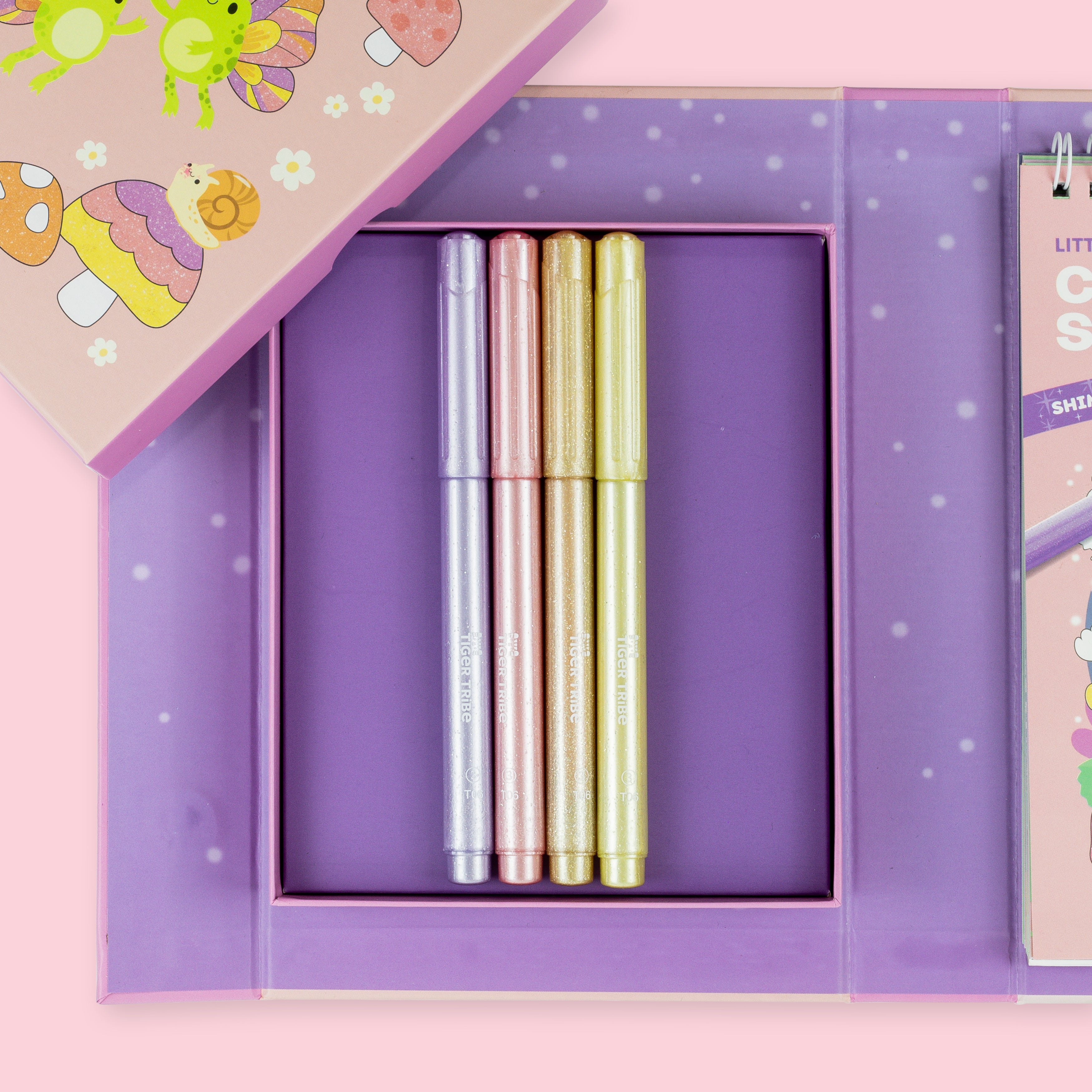 Tiger Tribe Shimmer Colouring Set – Little Fairy Land