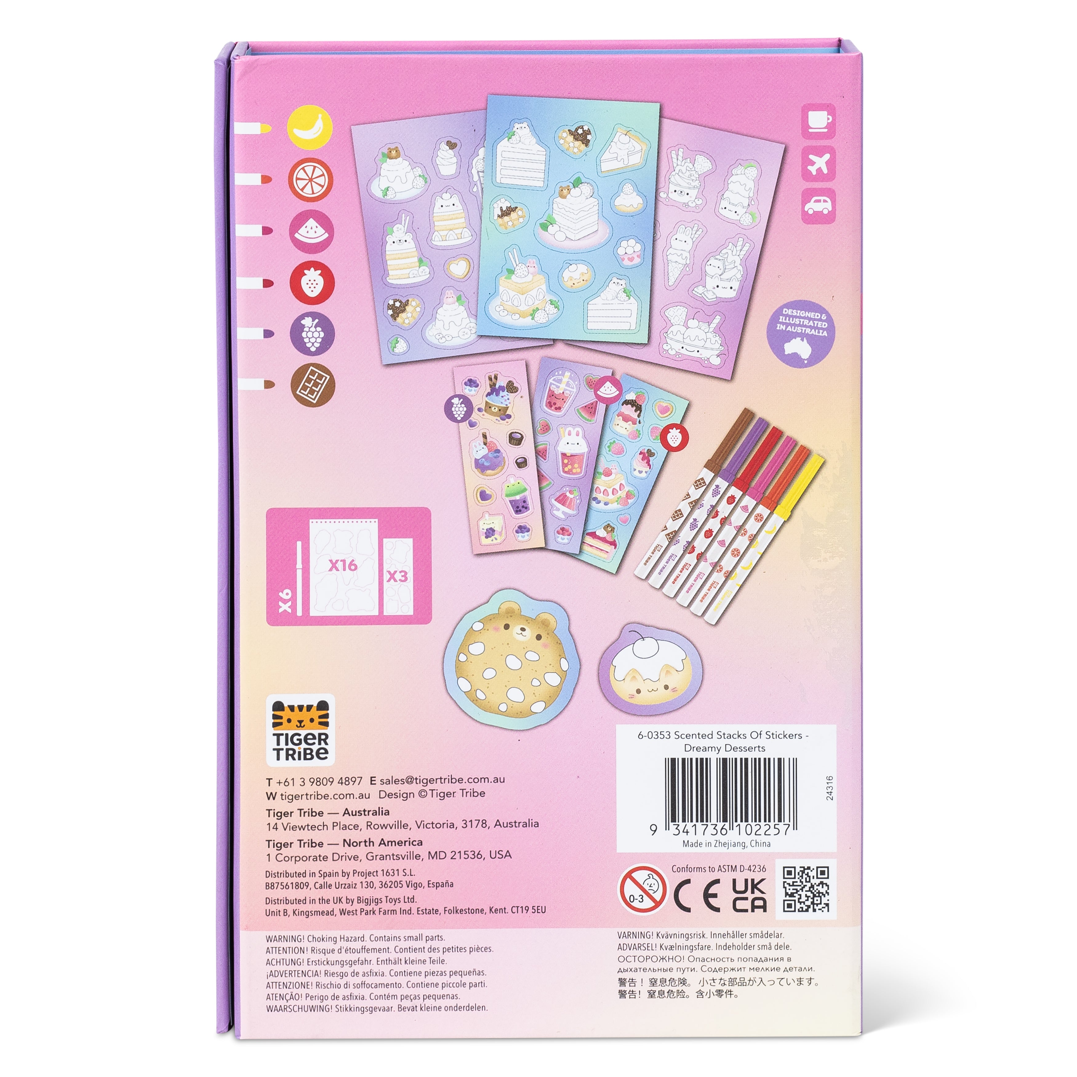 Tiger Tribe Stacks of Stickers – Dreamy Desserts