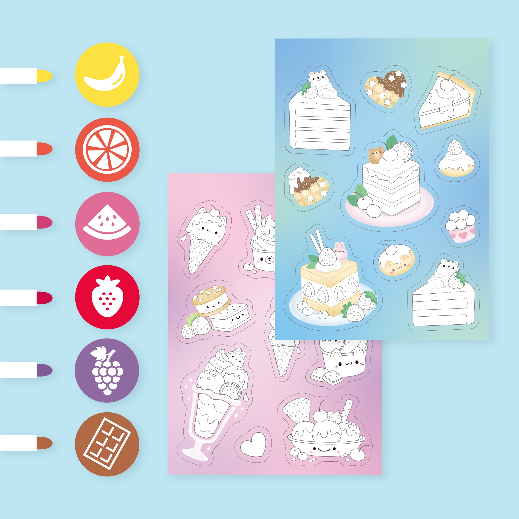 Tiger Tribe Stacks of Stickers – Dreamy Desserts