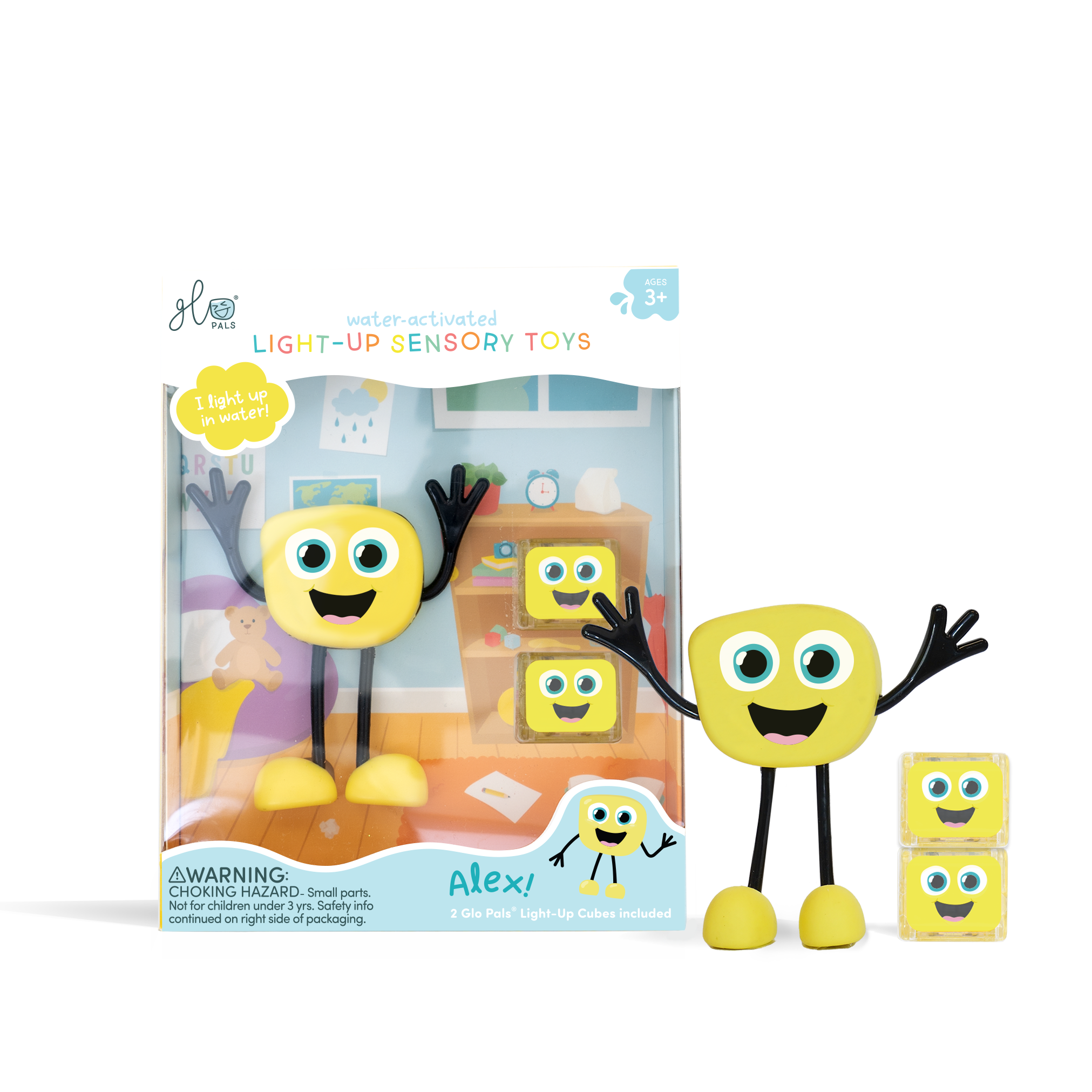 Glo Pals® Water Activated Light-Up Sensory Toys – Alex