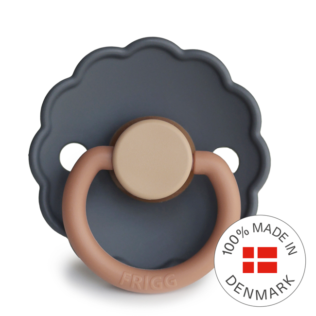 FRIGG Daisy Colourblock Round Latex Pacifier – Aurora