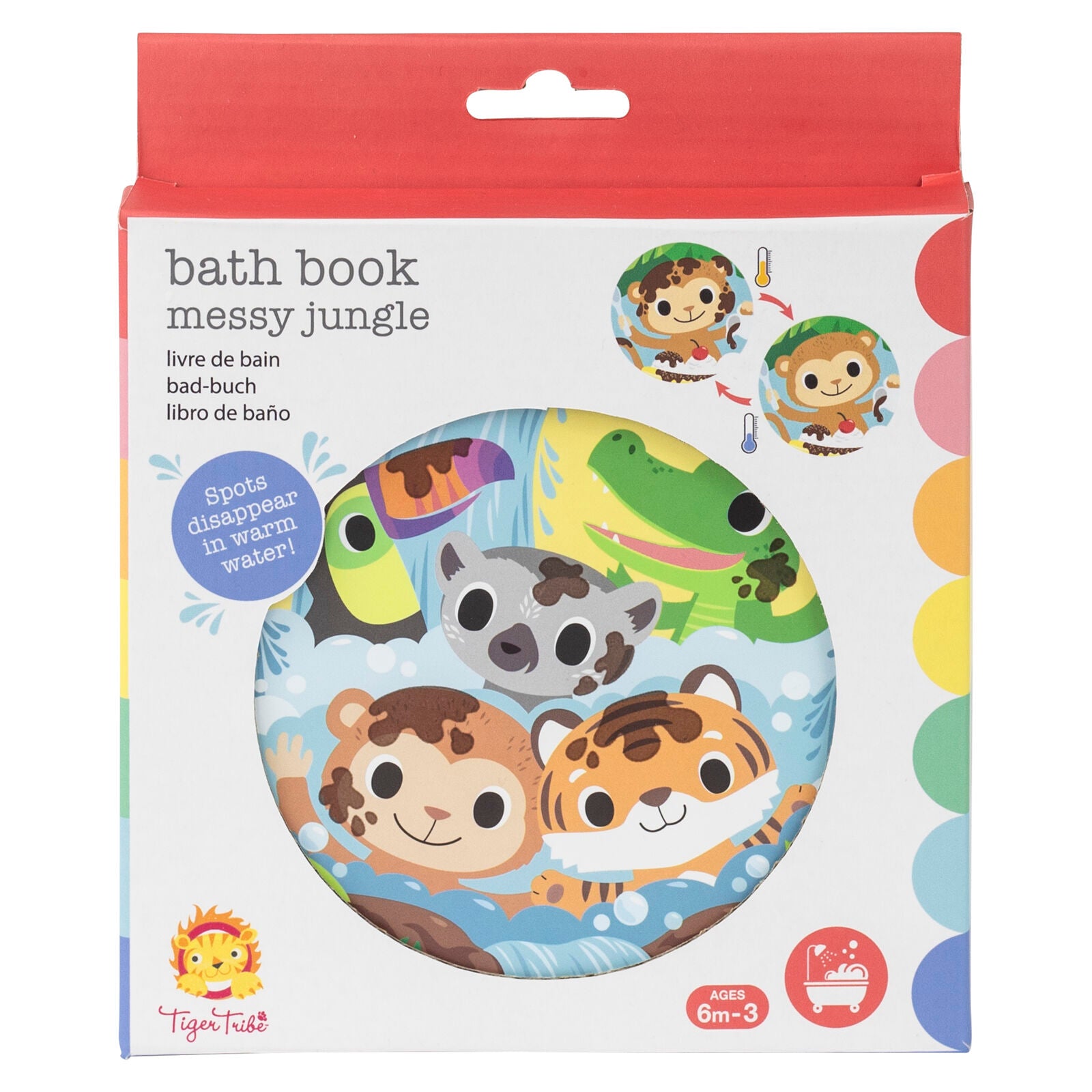 Tiger Tribe Bath Book – Messy Jungle