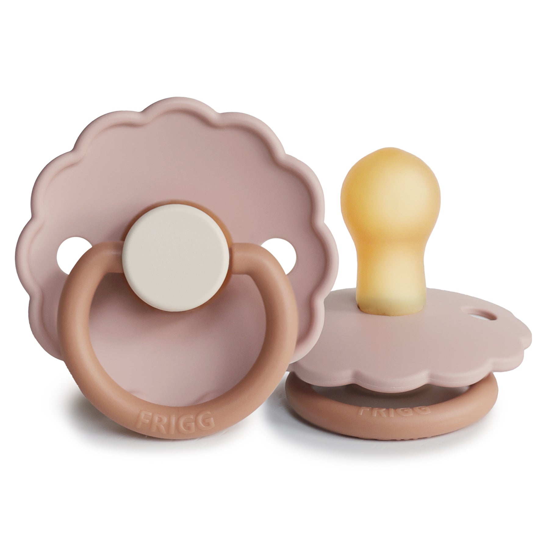 FRIGG Daisy Colourblock Round Latex Pacifier – Biscuits