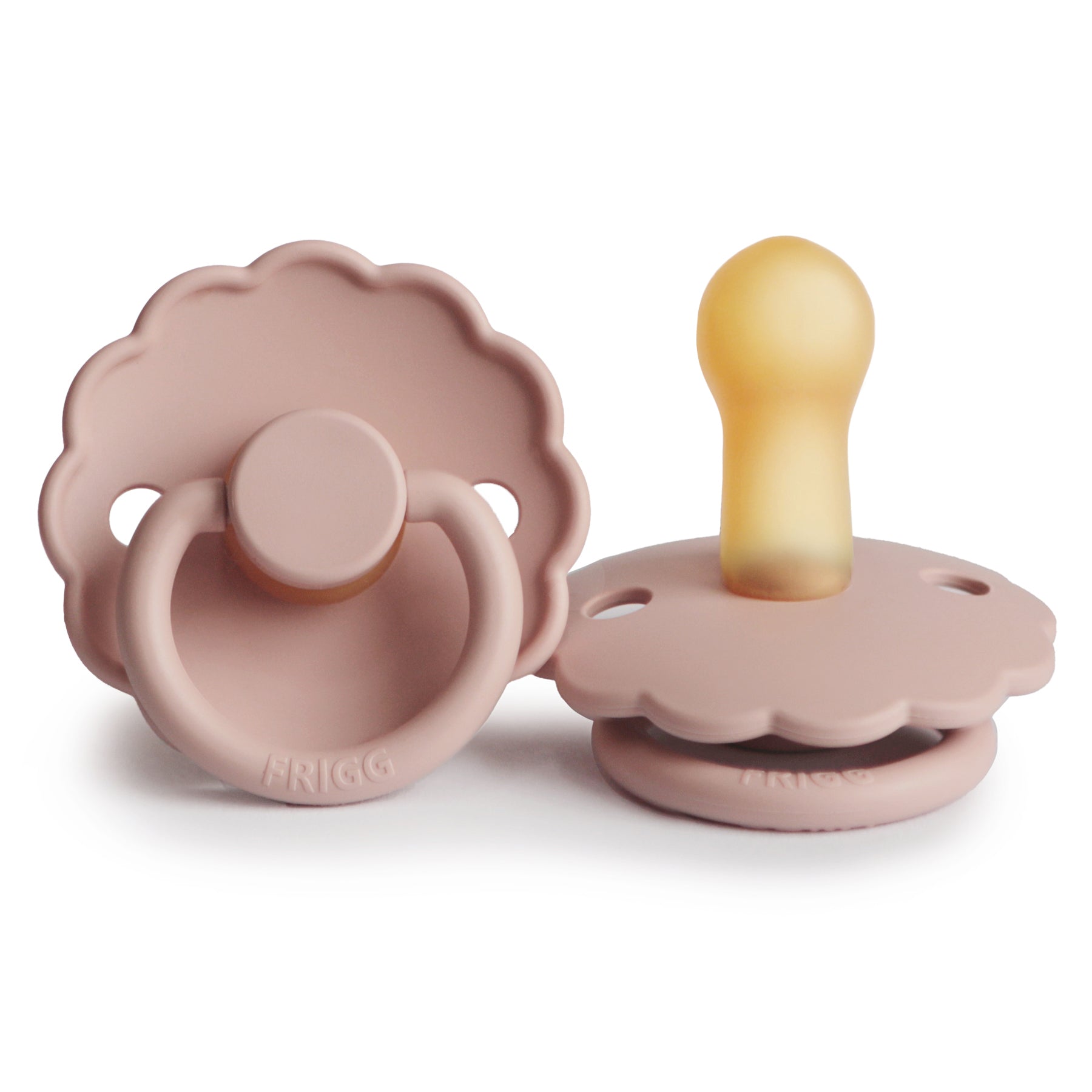 FRIGG Daisy Round Latex Pacifier – Blush